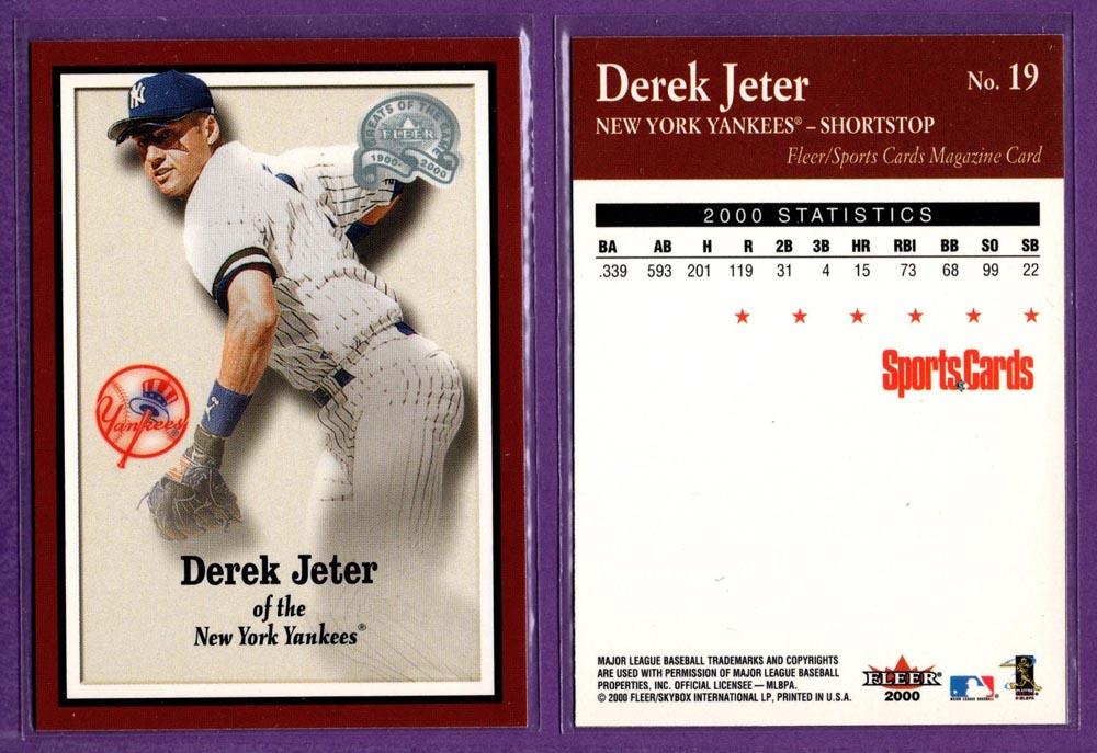 Sports Cards Magazine 2000 Fleer Greats of the Game Baseball Inserts - U Pick - Picture 21 of 38