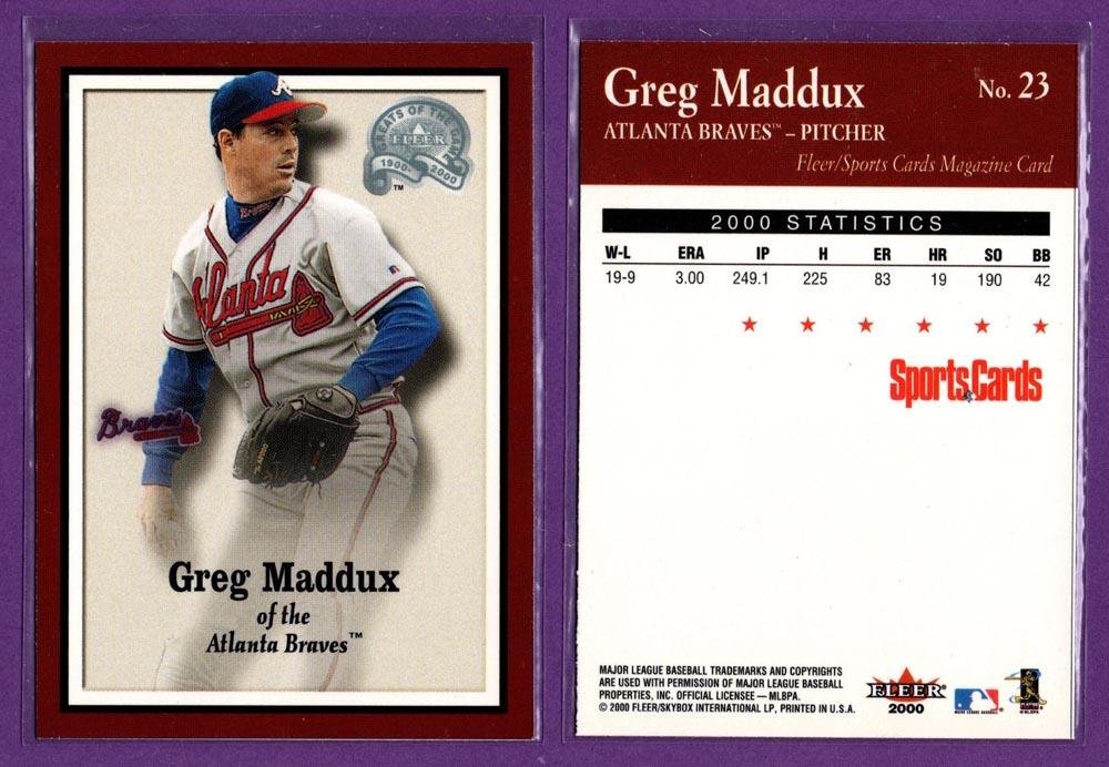 Sports Cards Magazine 2000 Fleer Greats of the Game Baseball Inserts - U Pick - Picture 26 of 38