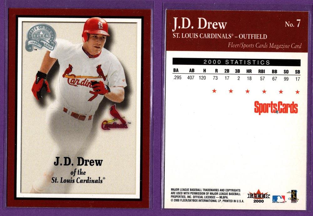 Sports Cards Magazine 2000 Fleer Greats of the Game Baseball Inserts - U Pick - Picture 10 of 38