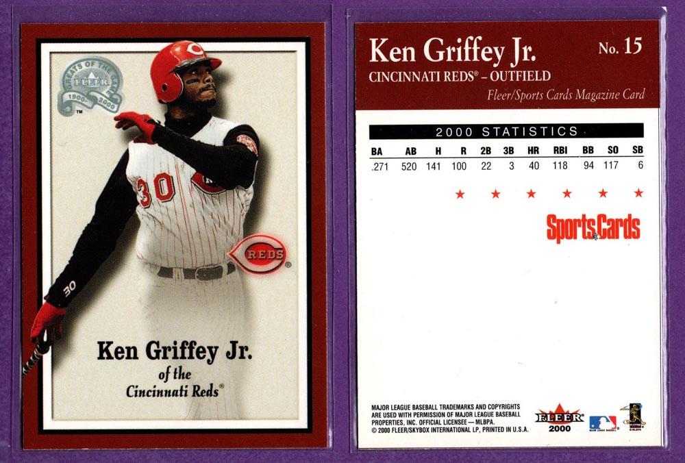 Sports Cards Magazine 2000 Fleer Greats of the Game Baseball Inserts - U Pick - Picture 17 of 38