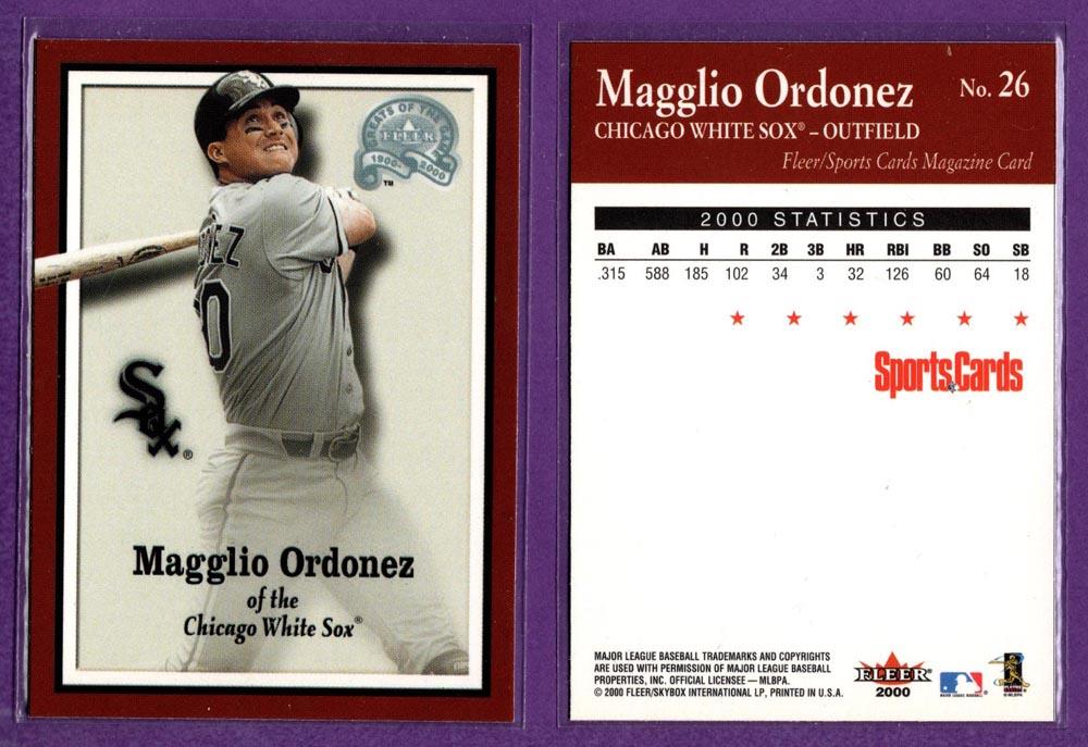 Sports Cards Magazine 2000 Fleer Greats of the Game Baseball Inserts - U Pick - Picture 29 of 38