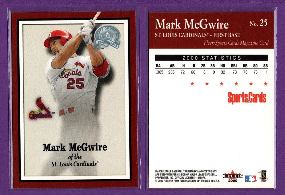 Sports Cards Magazine 2000 Fleer Greats of the Game Baseball Inserts - U Pick - Picture 28 of 38