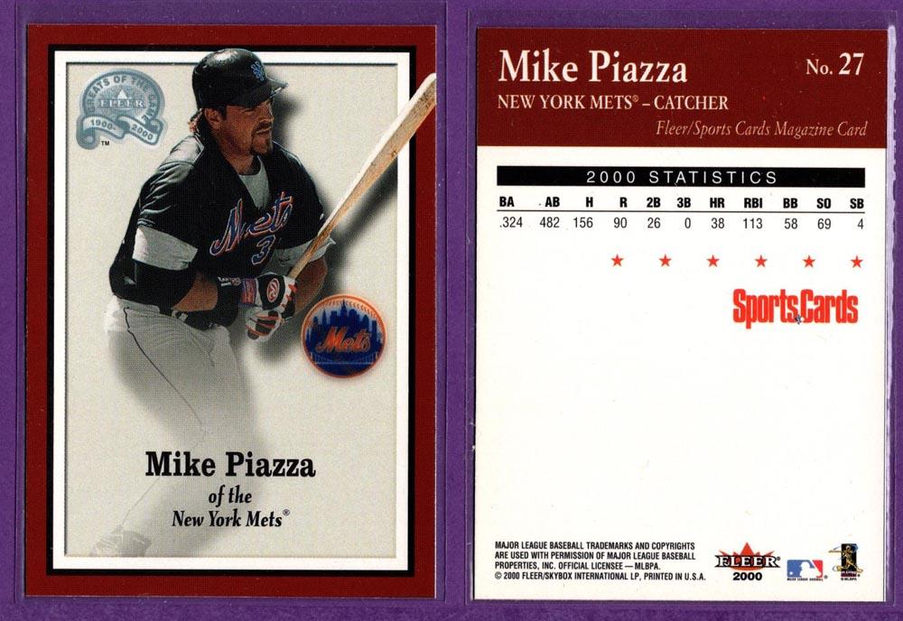 Sports Cards Magazine 2000 Fleer Greats of the Game Baseball Inserts - U Pick - Picture 30 of 38