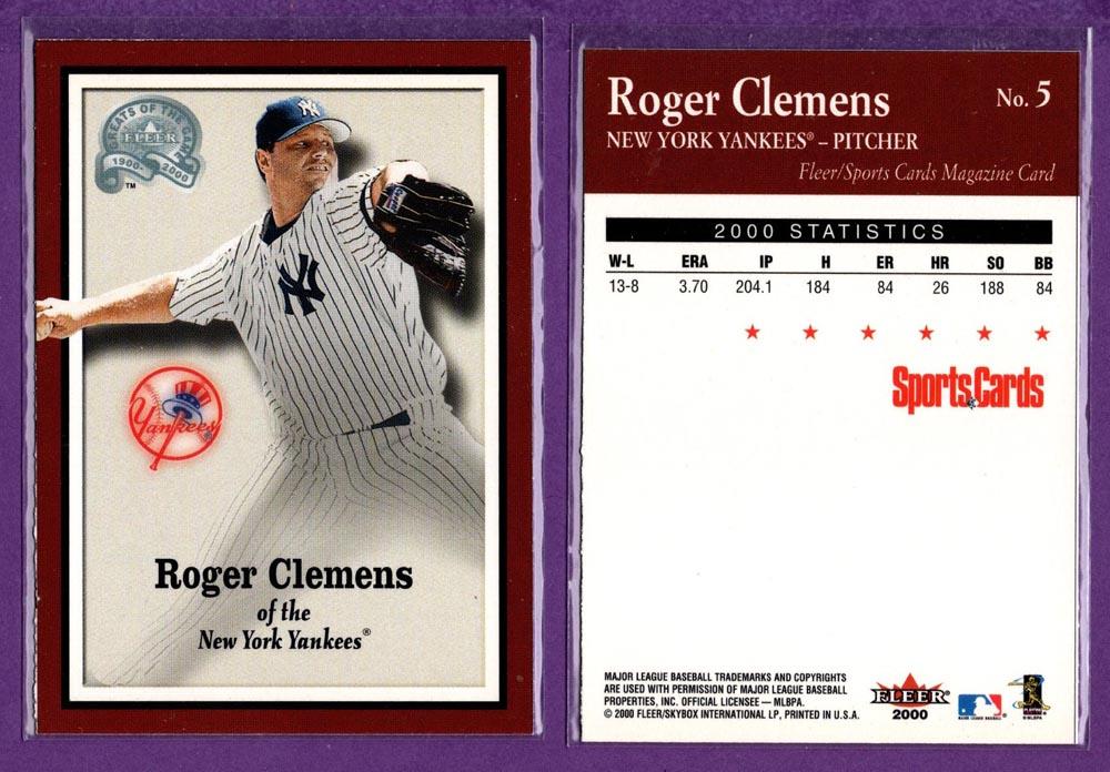 Sports Cards Magazine 2000 Fleer Greats of the Game Baseball Inserts - U Pick - Picture 8 of 38