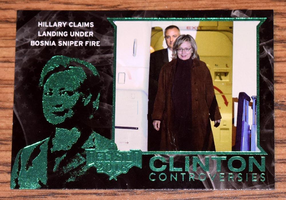 Hillary Clinton Controversias Decisión 2016 Insertos LÁMINA VERDE PARALELOS: TÚ eliges - Imagen 11 de 19