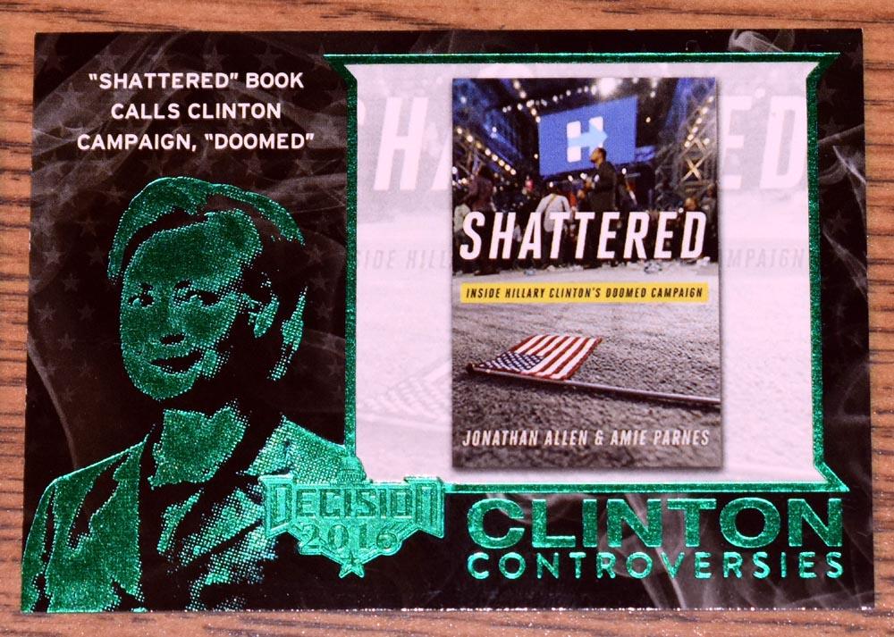 Hillary Clinton Controversias Decisión 2016 Insertos LÁMINA VERDE PARALELOS: TÚ eliges - Imagen 18 de 19