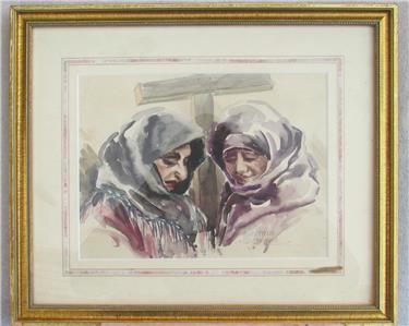 Listed Iowa Artist Mary Fitch Greenwood Watercolor Ebay