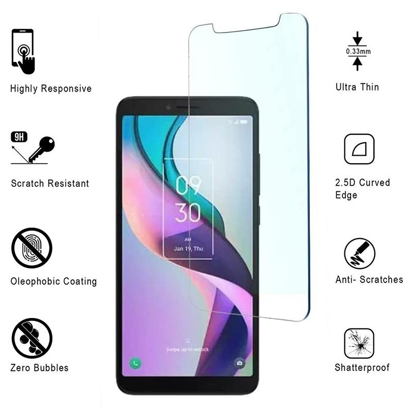 For TCL ION X / TCL ION Z 2023 NEW HD-Clear 9H Tempered Glass Screen Protector - Picture 6 of 7