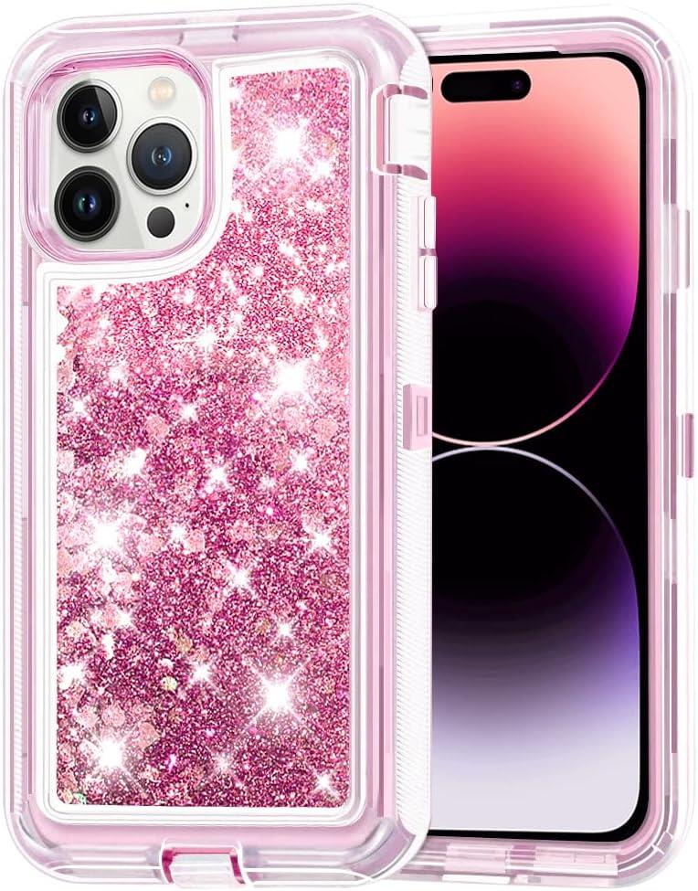 Custodia per iPhone 16 Pro Max/16/16 Plus Quicksand Glitter adatta a clip Otterbox - Foto 12 di 14
