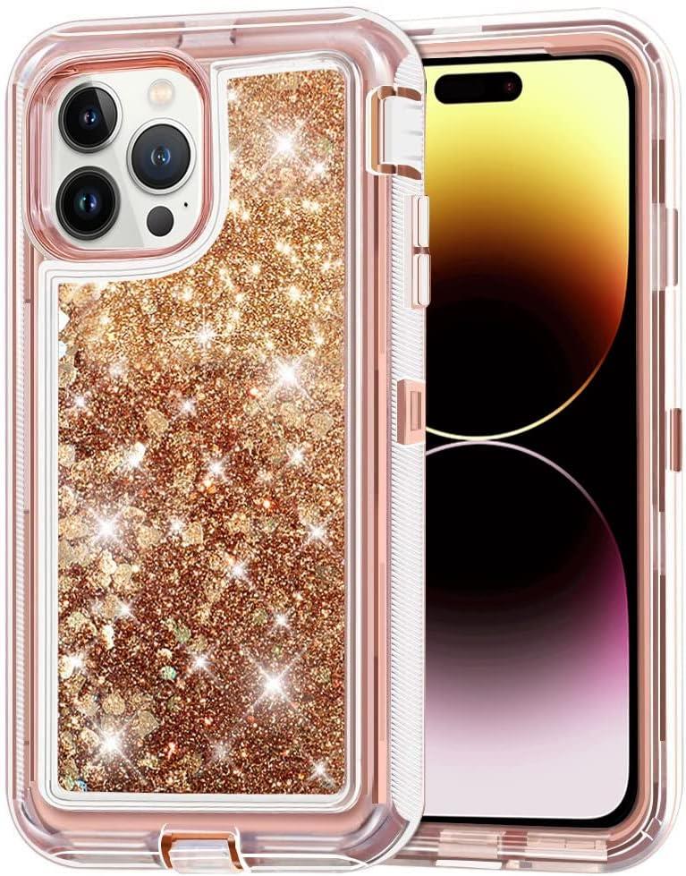 Custodia per iPhone 16 Pro Max/16/16 Plus Quicksand Glitter adatta a clip Otterbox - Foto 11 di 14