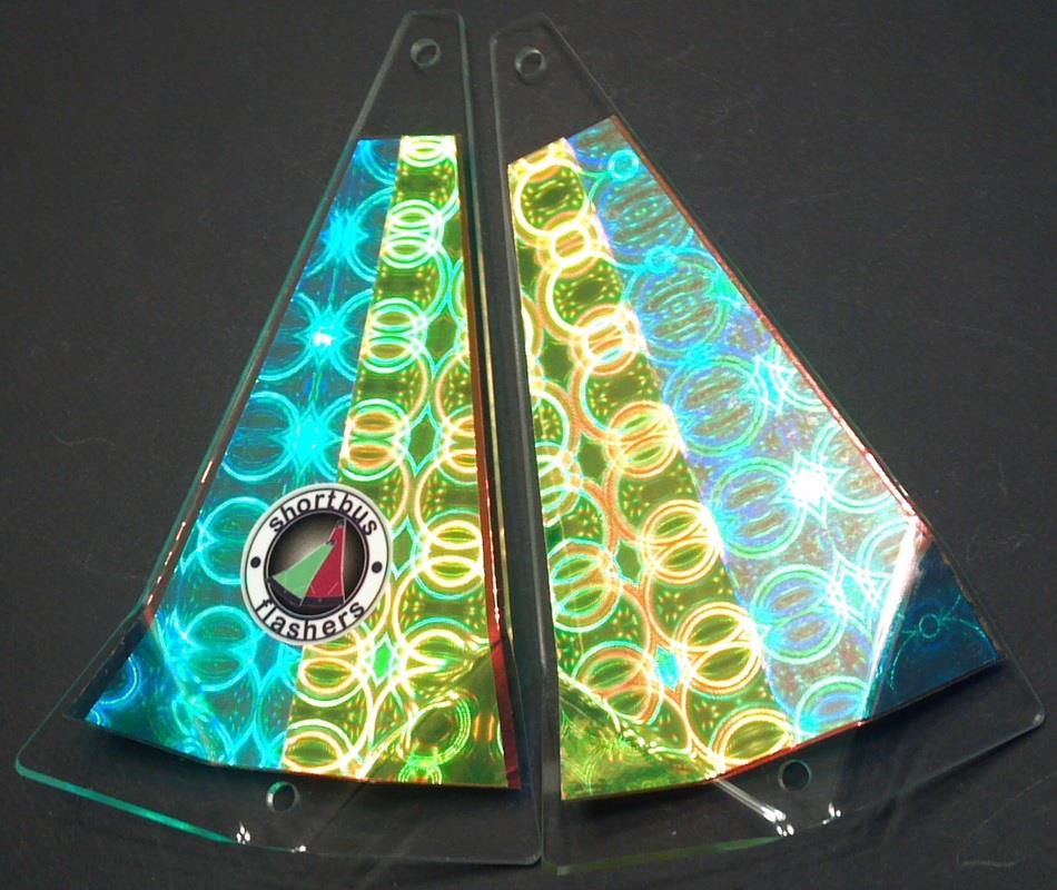 Shortbus 8 Zoll Dreiecksblitzgeräte Trolling Lachs Steelhead Kokanee Angeln - Bild 9 von 32