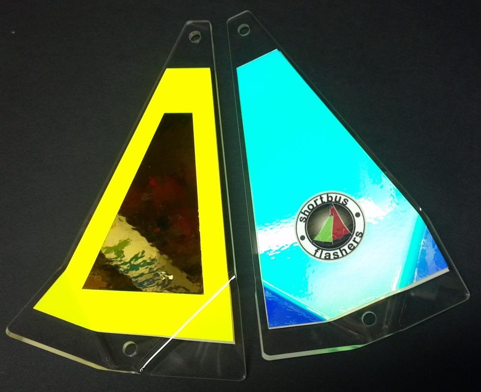 Shortbus 8 Zoll Dreiecksblitzgeräte Trolling Lachs Steelhead Kokanee Angeln - Bild 11 von 32