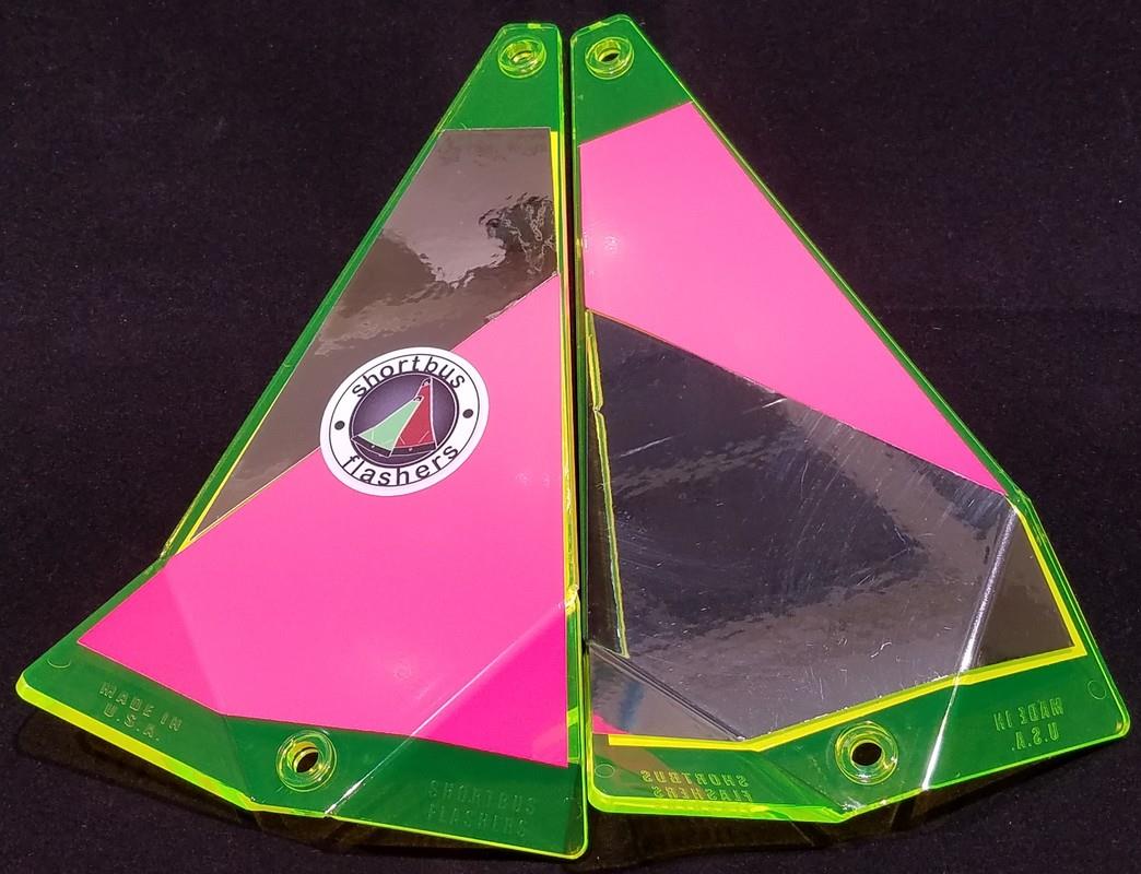 Shortbus 8 Zoll Dreiecksblitzgeräte Trolling Lachs Steelhead Kokanee Angeln - Bild 27 von 32