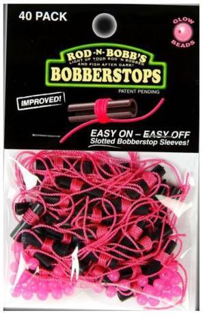 Rod-N-Bobb's 40er-Pack Bobberstops mit leuchtenden Perlen Auswahl an Chartreuse/Pink/Orange - Bild 4 von 4