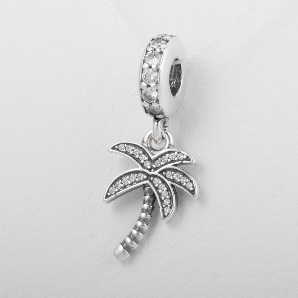 Authentic Genuine Pandora Sparkling Palm Tree Hanging Charm 791540CZ | eBay