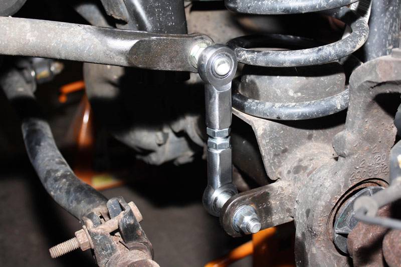 Adjustable Length Front Sway Bar End Links Jeep® JK Wrangler with 0