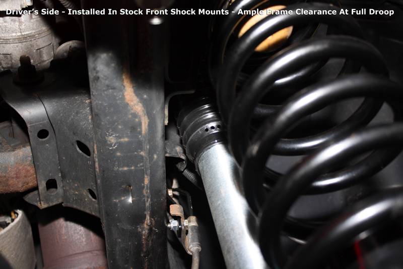 Front Lower Shock Relocation Mounts Jeep® JK Wrangler with 3"6" Lift