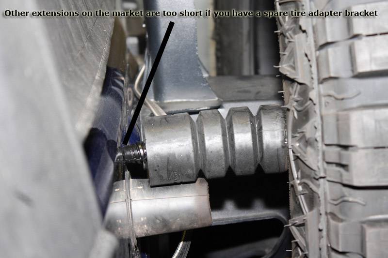 Rear Tailgate to Spare Tire Bump Stop Extensions Jeep® JK Wrangler eBay