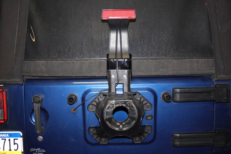 Third Brake Light Extension Bracket for Oversize Spare Tire Jeep® JK Wrangler eBay