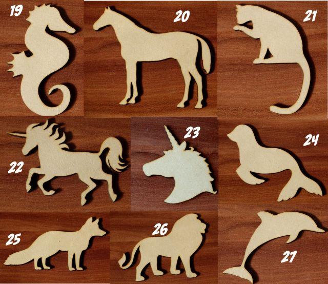 Pony MDF Laser Cut Craft Blanks in Various Sizes