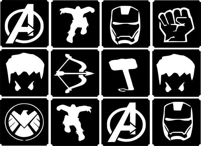 12x Avengers Top Up Glitter Tattoo Kit Face Painting Airbrush