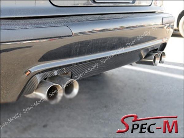 96-03 BMW E39 5-Series M5 Only Exo Look 4Dr Rear Bumper Diffuser Carbon Fiber