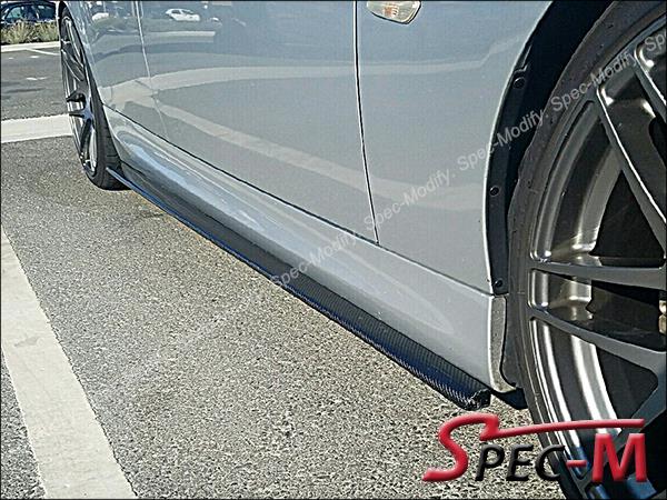 Left Right Side Skirt Splitter Extensions Pair For BMW 06-11 3-Series E91 E90 M3