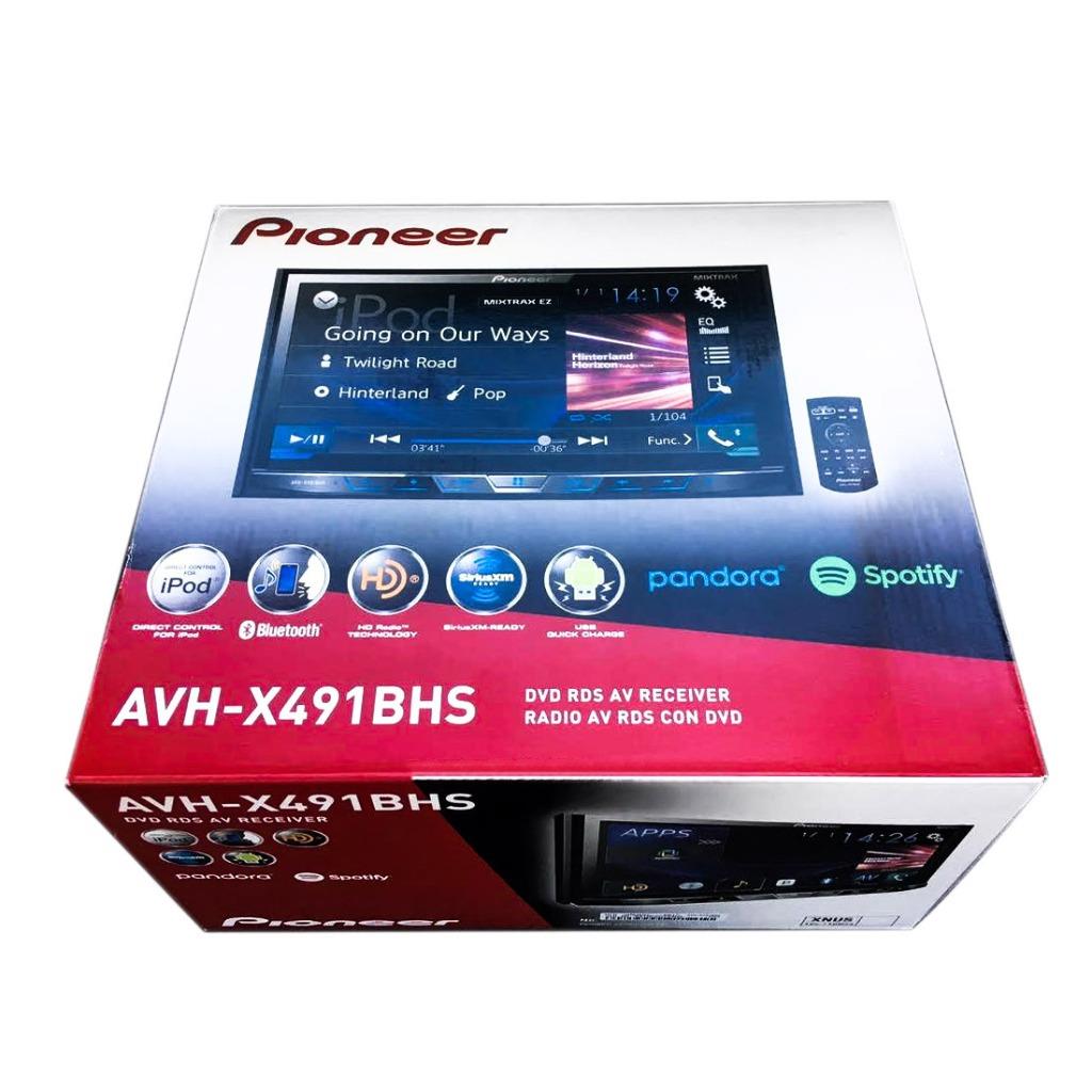 Pioneer AVHX491BHS 2DIN InDash DVD CD Bluetooth