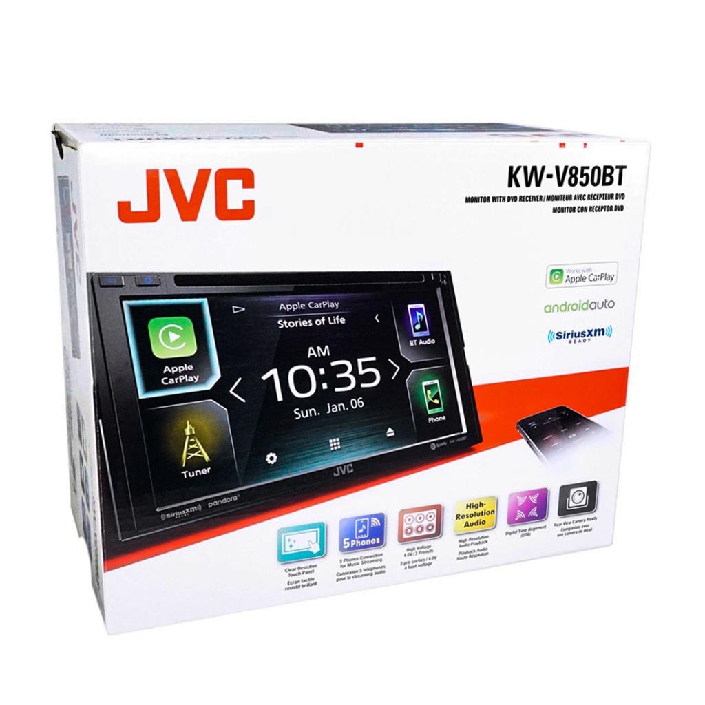 JVC KWV850BT 2DIN InDash DVD Bluetooth 6.8" Touchscreen Multimedia