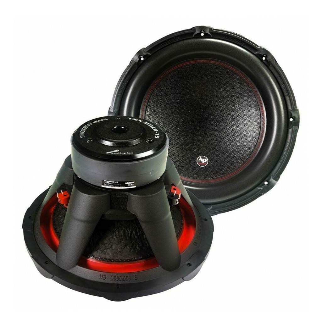 Audiopipe TXXBDC215 1800 W Max 15" Dual 4Ohm Voice Coil Car Audio