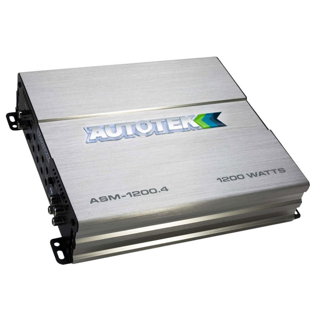 Autotek ASM1200.4 1200W Max 4CH RCA 4 Ohms Full Range Car Audio