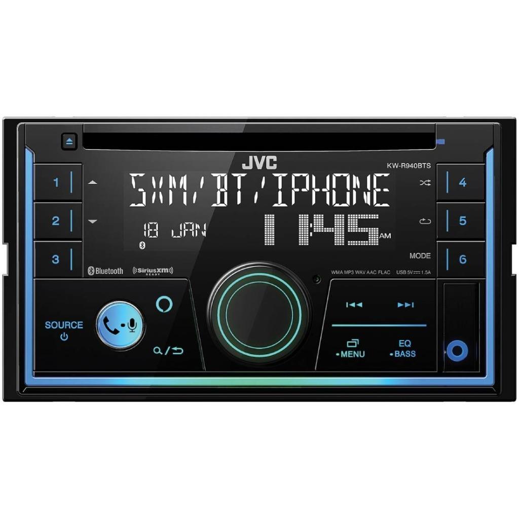 JVC KWR940BTS Double DIN Sirius XM Bluetooth InDash Car