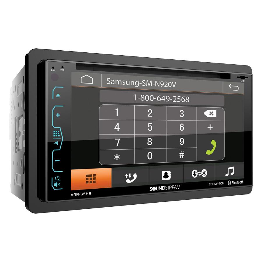 Soundstream VRN65HB 2DIN GPS DVD Bluetooth Receiver w/ 6