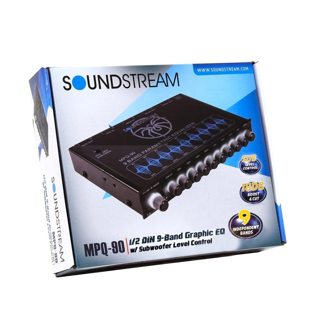 Soundstream Mpq 90 1 2 Din Car Audio 9 Band Graphic Equalizer Subwoofer Control 709483057388 Ebay