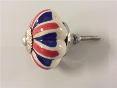 New UNION JACK MELON CERAMIC DRAWER DOOR KNOB Handle ...