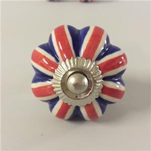 New UNION JACK MELON CERAMIC DRAWER DOOR KNOB Handle ...
