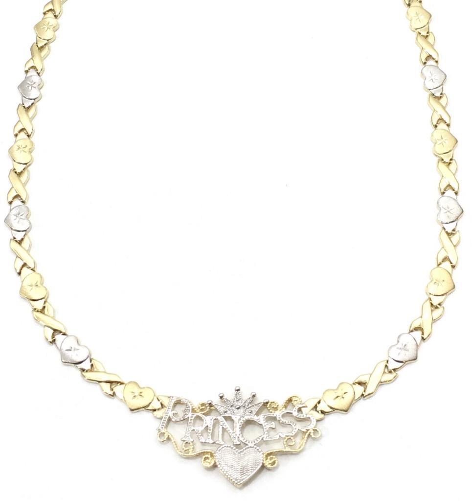 10k gold xoxo necklace