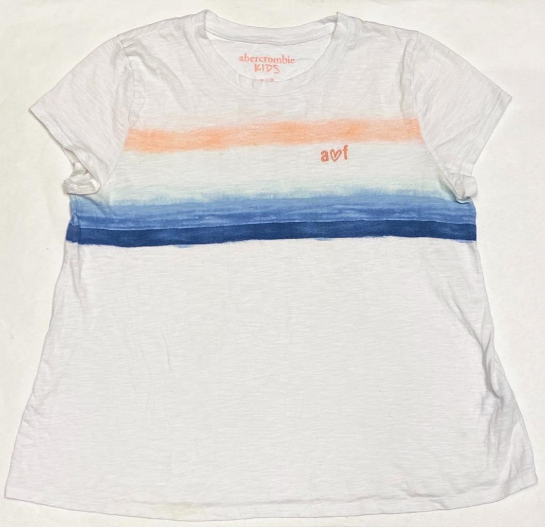 EUC Abercrombie Girls Size 15 16 Sunset Gradient Short Sleeve Graphic Tee Shirt