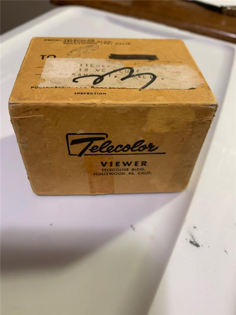 как выглядит Vintage Telecolor Viewer Red and White in Original Box w/Slide фото