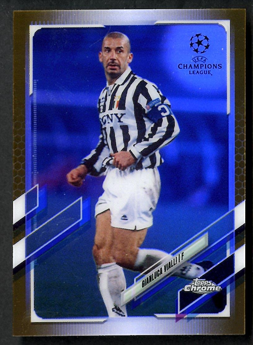 2021 Topps Chrome Uefa Champions League Gianluca Vialli Gold Refractor