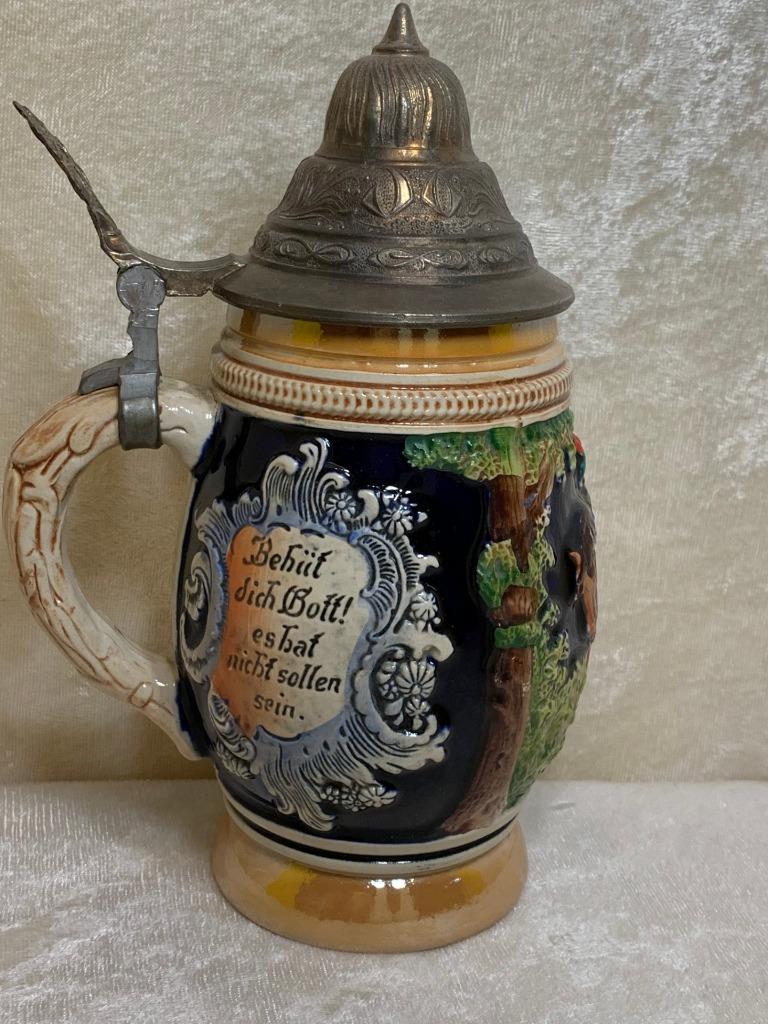 Vintage Original Thewalt Beer Stein Western Germany Pewter Lid 1/2 Ltr eBay