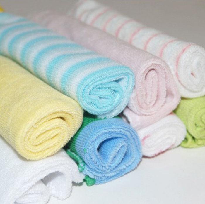 Soft 8Pcs/Pack Baby Face Washers Hand Towels Cotton Wipe Wash Cloth eBay