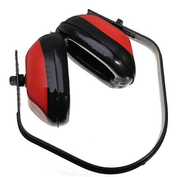 Ear Muff Muffler Noise Hearing Protector Red Adjustable Earmuffs Head ...