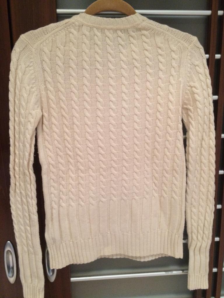 Burberry Cable Knit Cream Wool & Cashmere Sweater Small Excellent ...