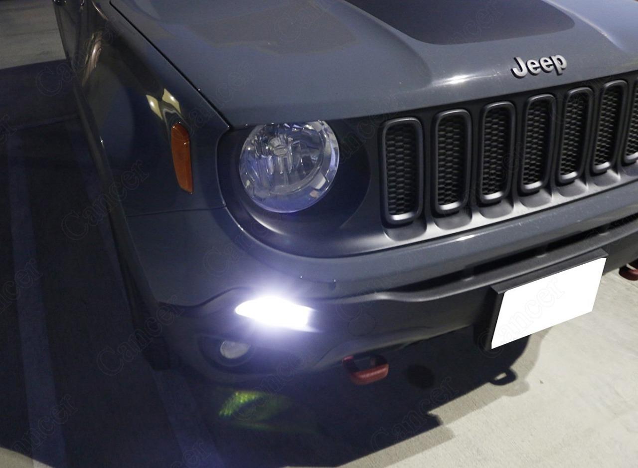 2x HID White 6CREE LED Bulb for 2015up Jeep Renegade Daytime Running