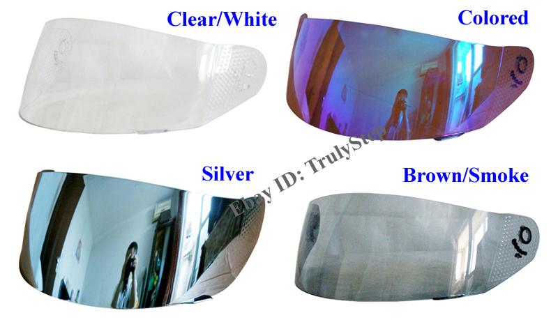 4 Couleurs Visière Teinté Pour Casque Modulable Argentfumée Anti