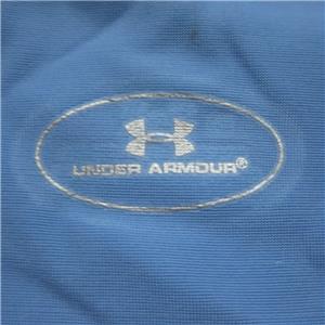 Under Armour Womens LARGE Blue Short Sleeve Compression Gym Fitness Shirt  202776