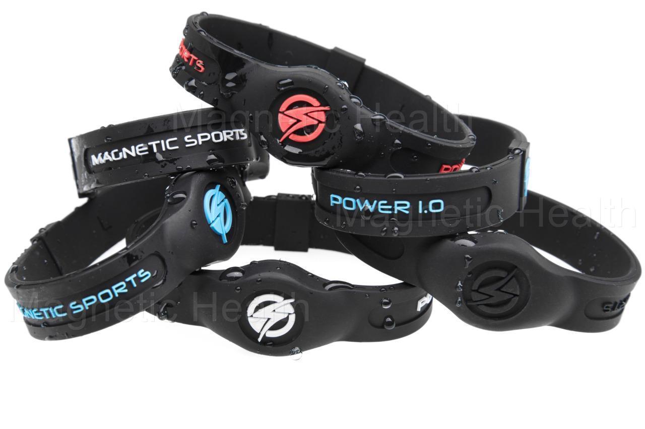 Mens Ladies SPORTS™ Silicone Health Wristband Bracelet