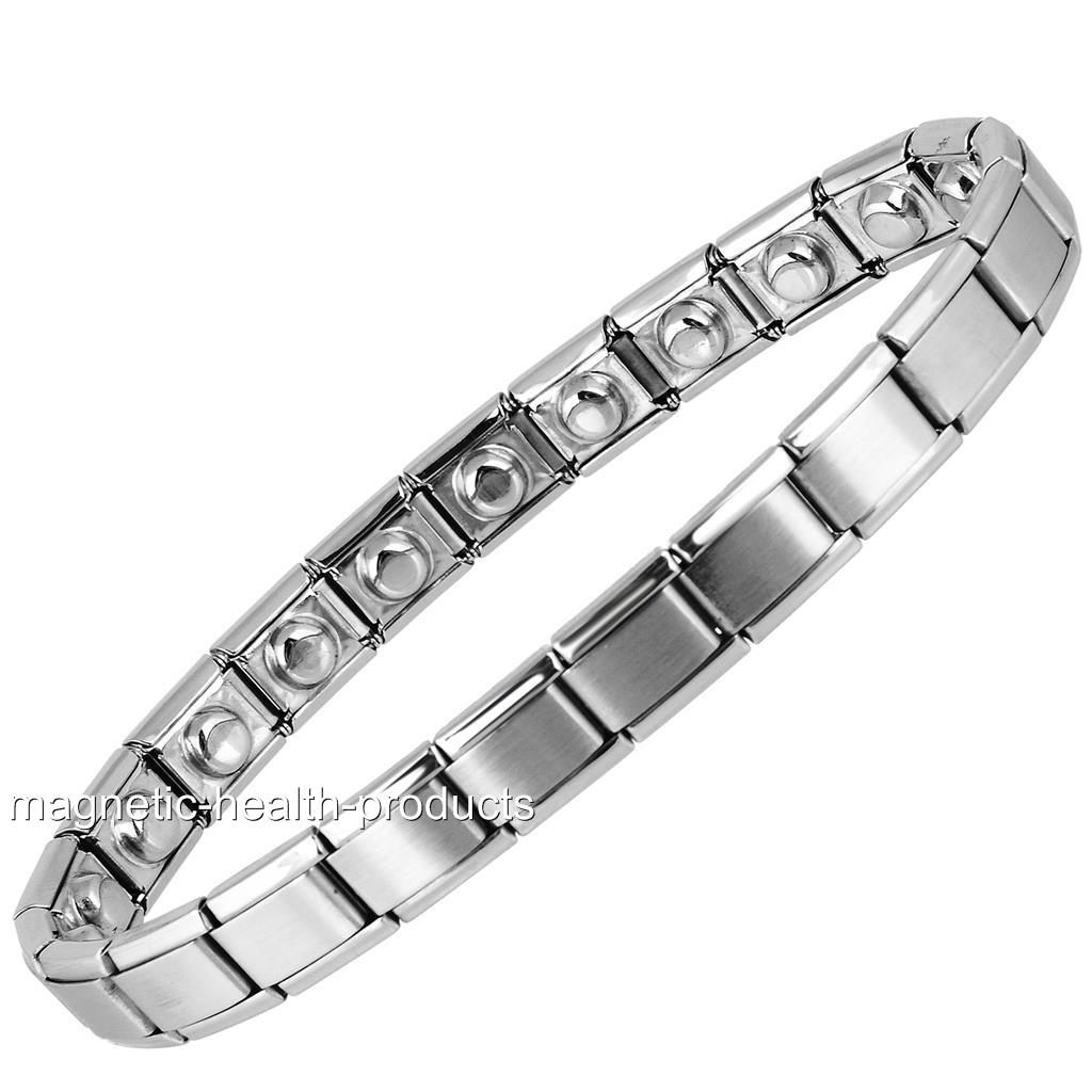 EXPANDING STAINLESS STEEL HEALING BRACELET ARTHRITIS PAIN