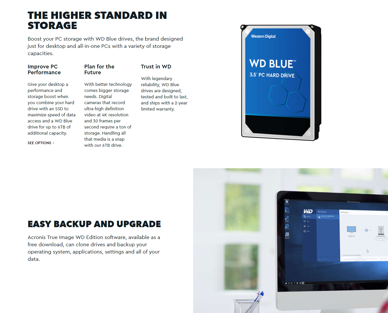 WD BLUE RED PURPLE 1TB 2TB 4TB 8TB 10TB 12TB 14TB 3.5